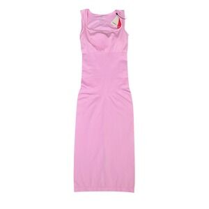 Popilush NWT Women Shapewear Dress Pink Seamless Square Neck Slimming XS/S